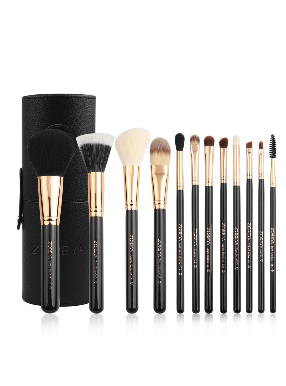 12Pcs Colorful Luxury Makeup Brushes Set Professional