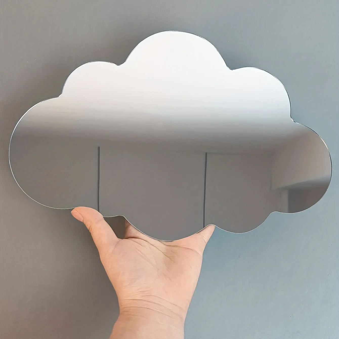 3D Acrylic Cloud Mirror Stickers for Kids and Girls