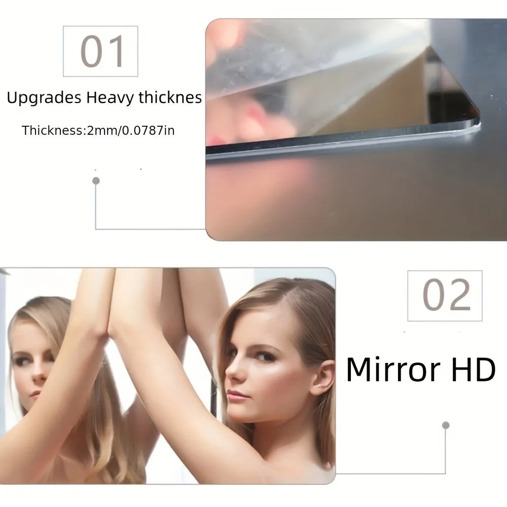3D Acrylic Cloud Mirror Stickers for Kids and Girls