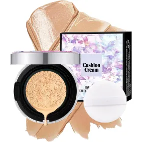 Air Cushion CC Cream Foundation - BB Cream Face Makeup Foundation for Natural Skin Radiant & Moisturizing Skin, Easy Application, Create Long-Lasting & Waterproof Face Makeup (Natural, 3.21 Ounce)