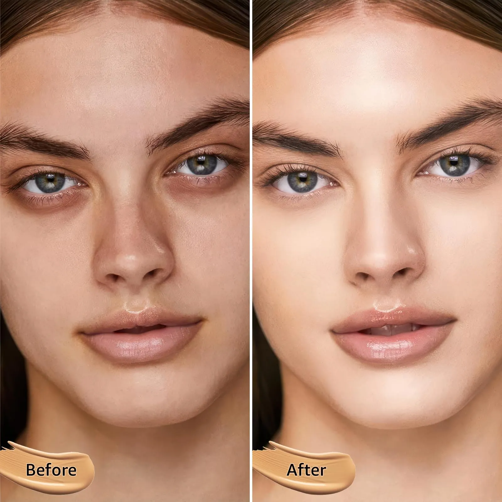 Air Cushion CC Cream Foundation - BB Cream Face Makeup Foundation for Natural Skin Radiant & Moisturizing Skin, Easy Application, Create Long-Lasting & Waterproof Face Makeup (Natural, 3.21 Ounce)
