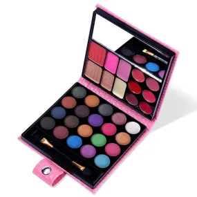 All in One Makeup Kit - 20 Eyeshadow, 6 Lip Glosses, 3 Blushers, 2 Powder, 1 Concealer, 1 Mirror, 1 Brush, Make Up Gift Set for Teen Girls, Beginners And Pros Pink