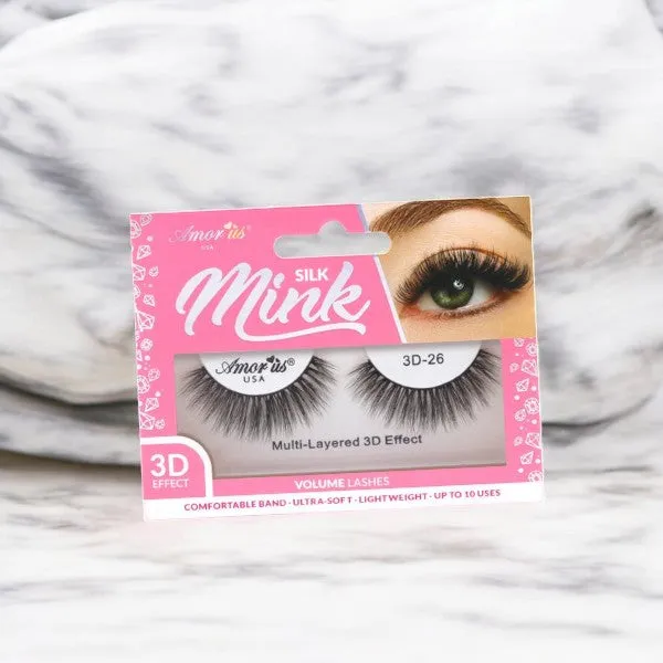 Amor Us Silk Mink Volume Lashes 3D Effect 3D-26