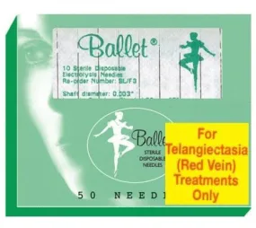 Ballet Red Vein Needles K3 - Box of 50