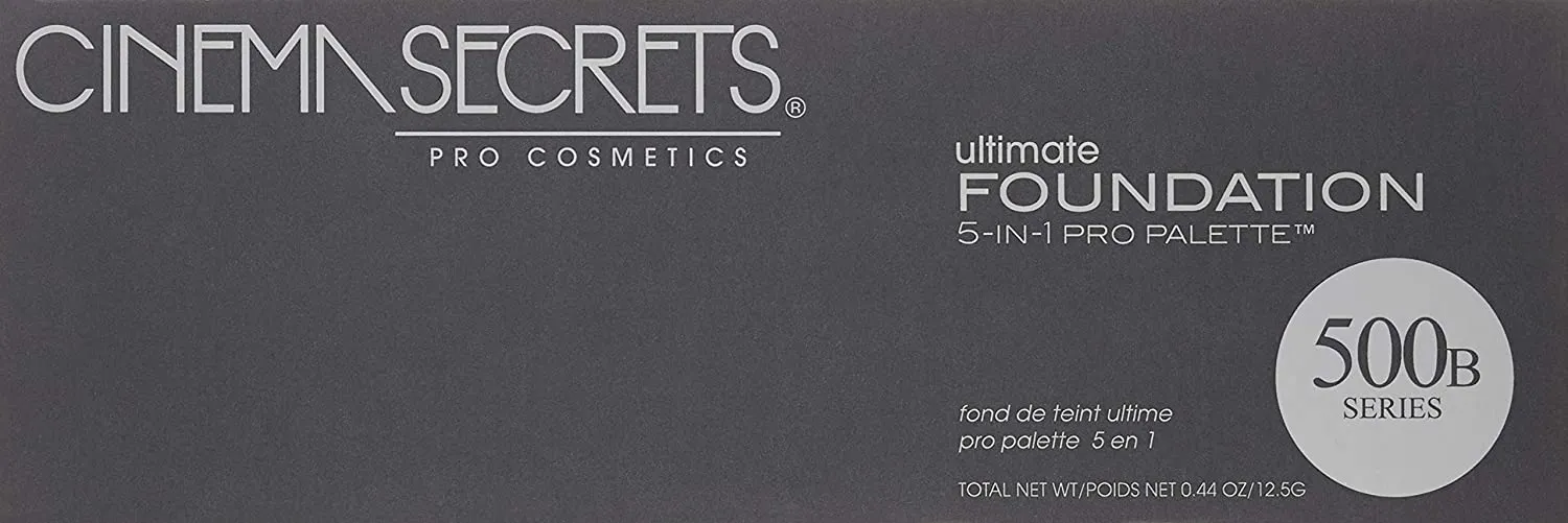 CINEMA SECRETS Pro Cosmetics Ultimate Foundation 5-In-1 Pro Palette, 500B Series