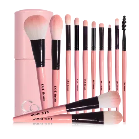 CORINGCO COTTON CANDY MAKE UP 12P BRUSH SET