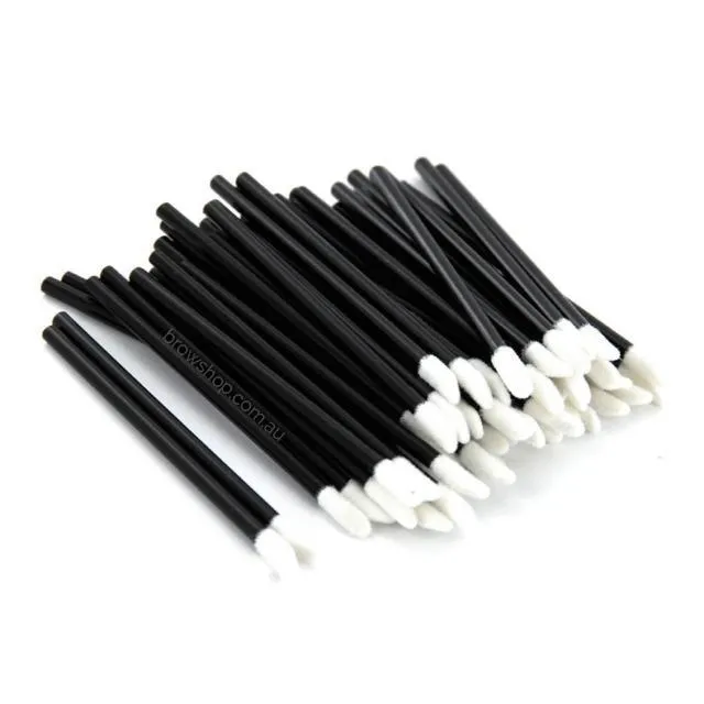 Doe Foot Lip Applicators - Black (50/250/500pcs)