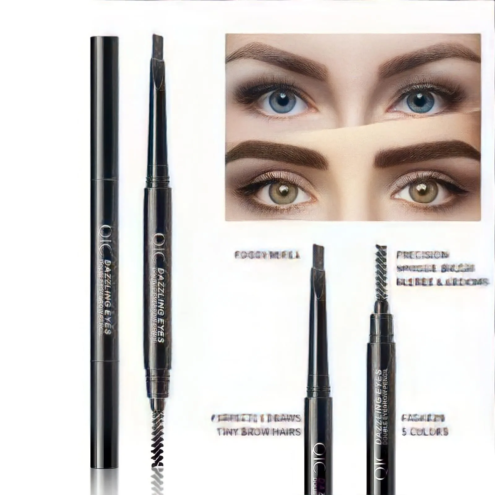 Eyebrow Pencil Thin Waterproof (Gray)