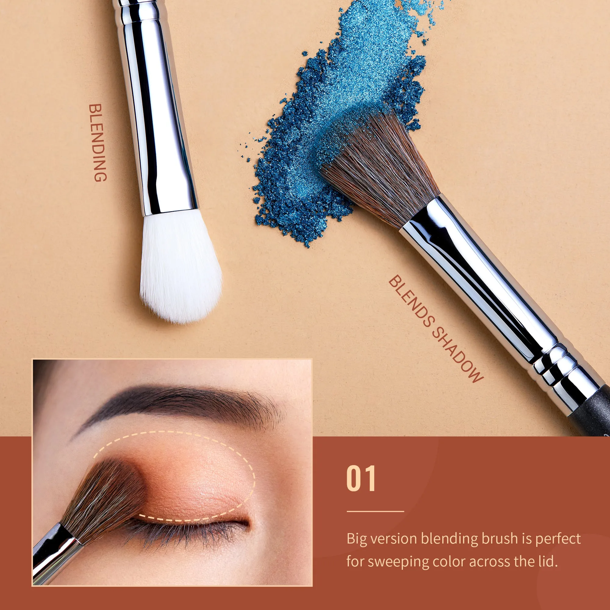 Eyeshadow Blending Makeup Brush Set T331