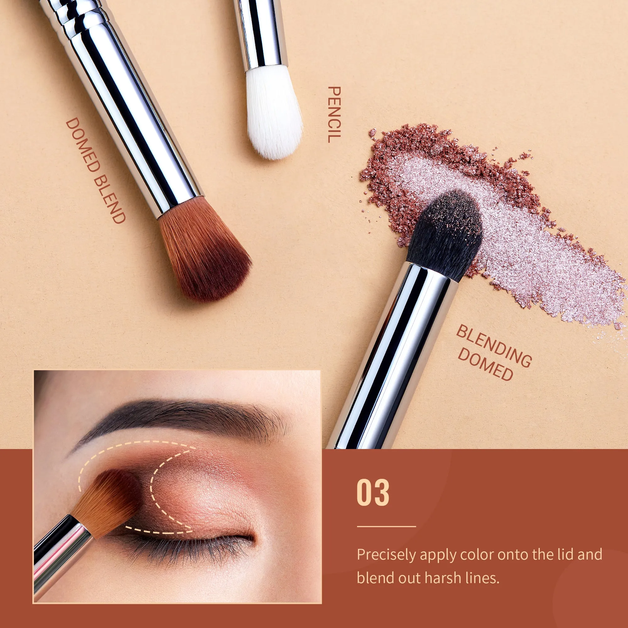 Eyeshadow Blending Makeup Brush Set T331