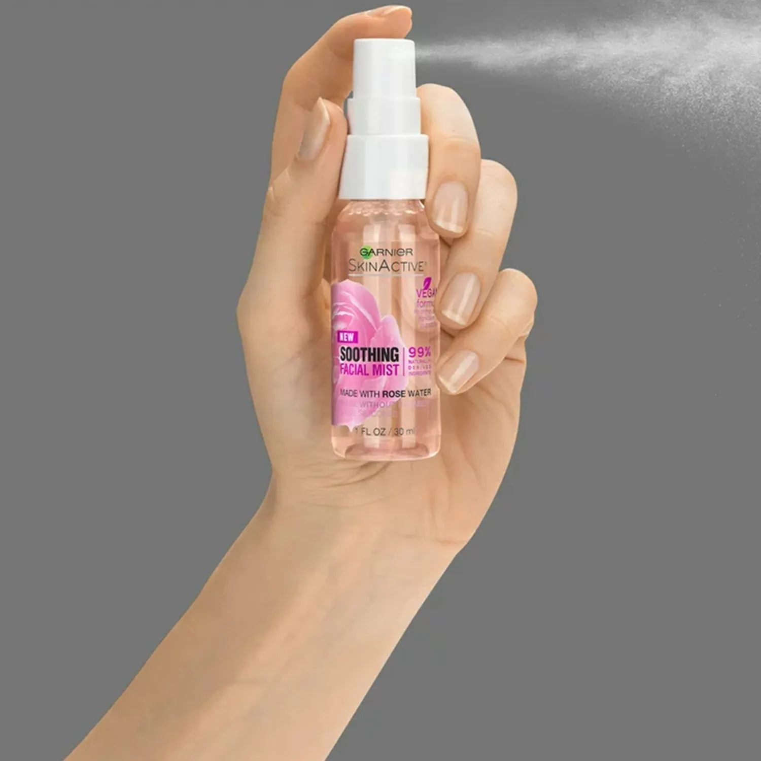 Garnier Skin Active Soothing Facial Mist Rose 1oz/ 30ml