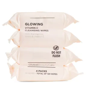 Global Beauty Care Makeup Cleansing Wipes Vitamin C Extract 4pk 120 Wipes