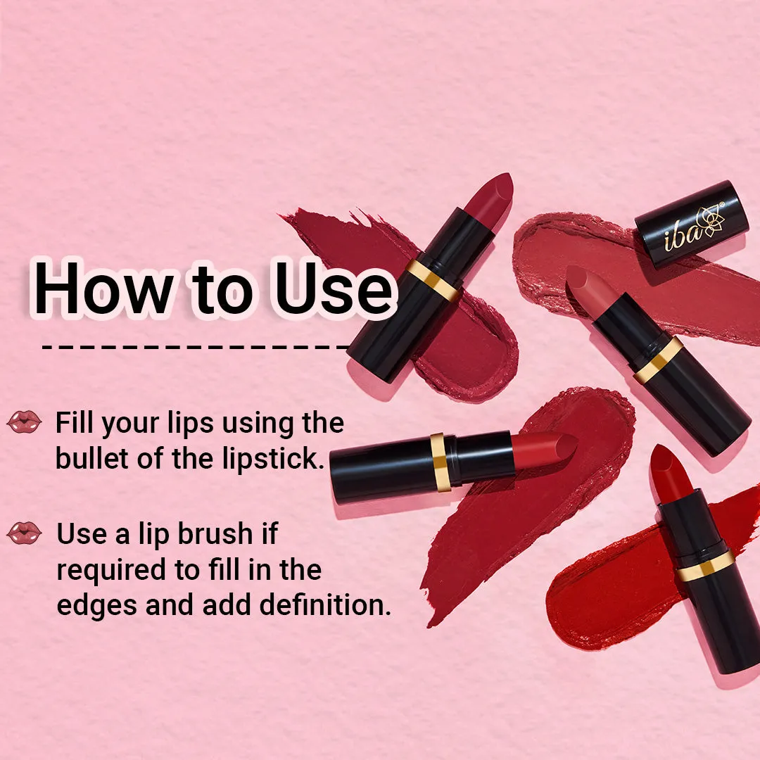 Iba Moisture Rich Red Lipstick Combo
