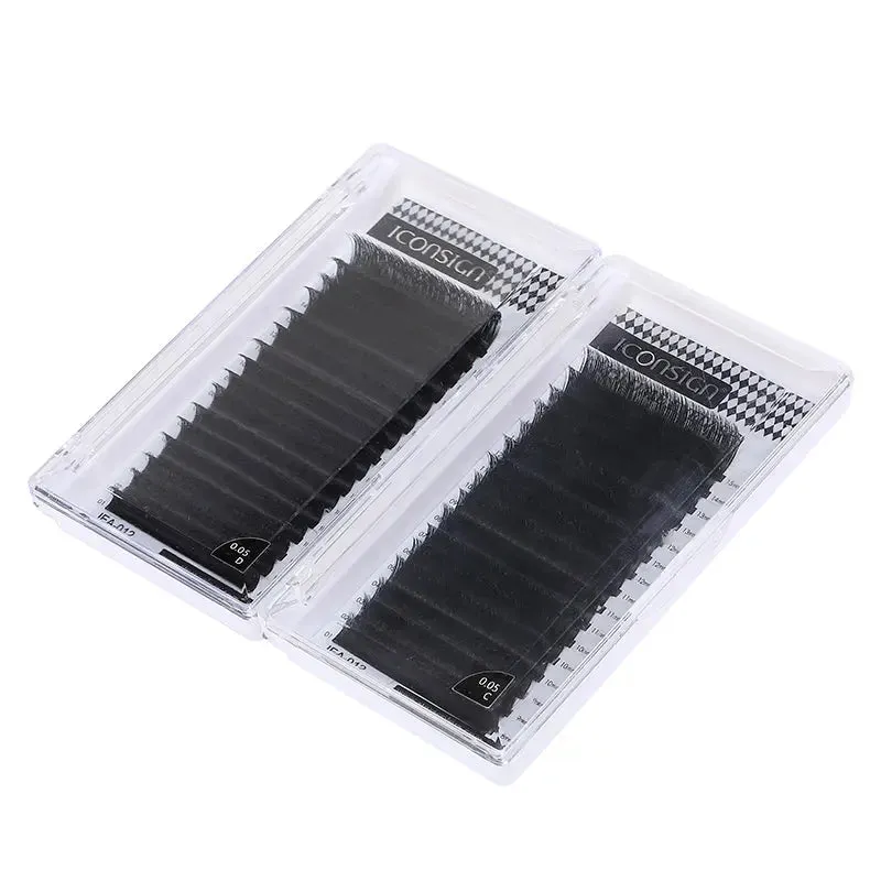Iconsign: Luxurious 0.05 mm Thick Korean Eyelash Extensions – Premium Lashes for Stunning Eyelashes