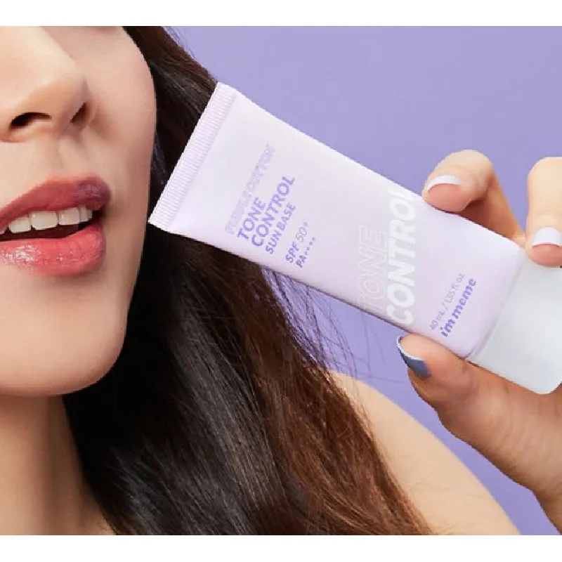 I'M Meme Purple Cotton Tone Control Line base SPF50   PA     
