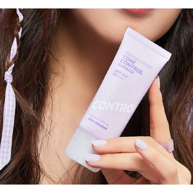 I'M Meme Purple Cotton Tone Control Line base SPF50   PA     