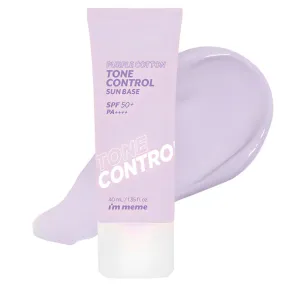 I'M Meme Purple Cotton Tone Control Line base SPF50   PA     