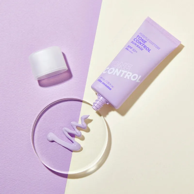 I'M Meme Purple Cotton Tone Control Line base SPF50   PA     