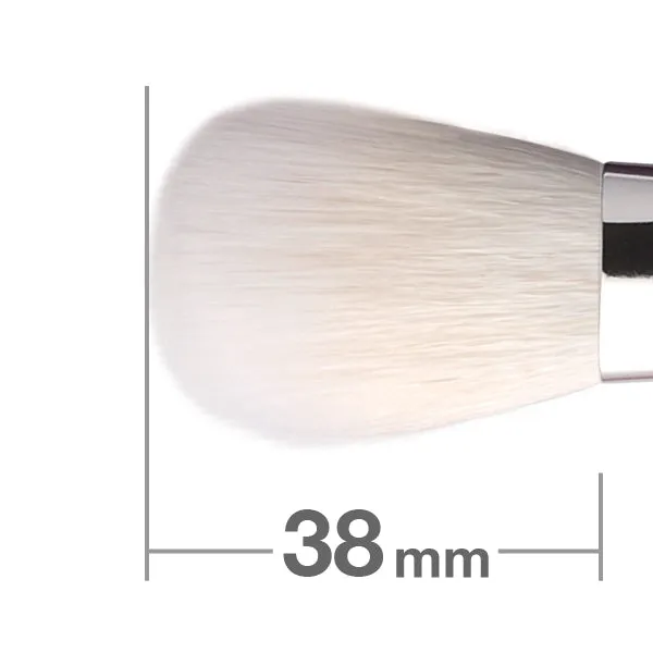 J544BkSLN Powder & Liquid Brush Round & Flat Duo Fiber [HB0743]