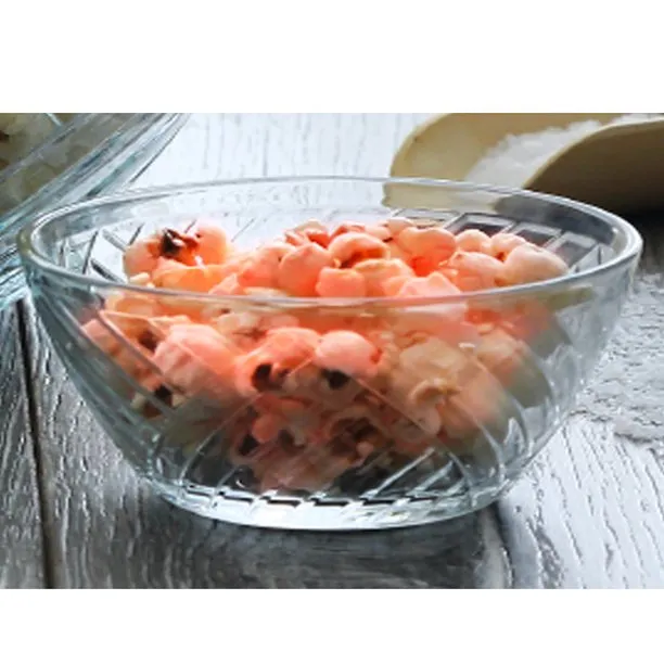Lav Elis Clear Glass Round Serving Bowls Set of 6, 10.7 oz