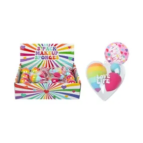 Love Life - Makeup Sponge Set In Heart Case