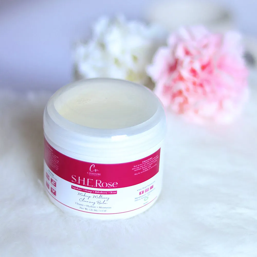 Makeup Cleansing Balm with Squalane, Hemp, Elderberry and Rosehip