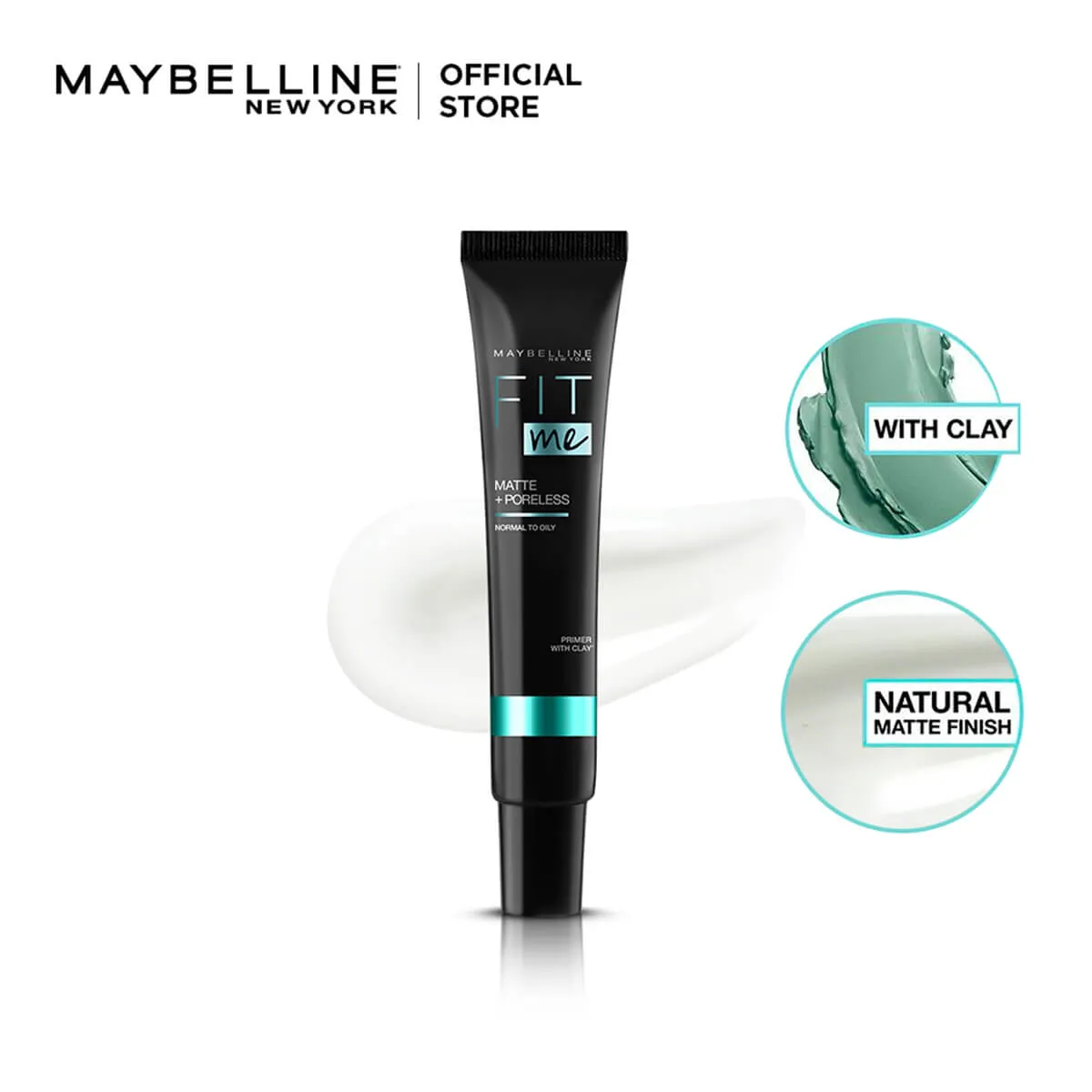 Maybelline New York Fit Me Matte   Poreless Primer With Clay, Normal To Oily Skin