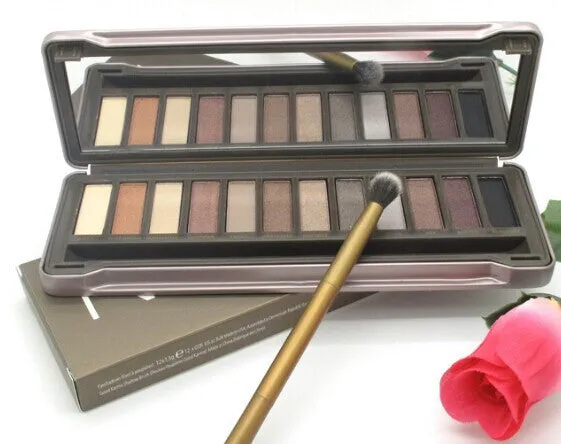 NEW NAKE basics palette makeup kit set nake 3 eyeshadow with brush NK1 NK2 NK3 eye shadow 12 COLOR Nake1 2 3 makeup set