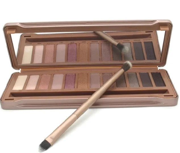 NEW NAKE basics palette makeup kit set nake 3 eyeshadow with brush NK1 NK2 NK3 eye shadow 12 COLOR Nake1 2 3 makeup set