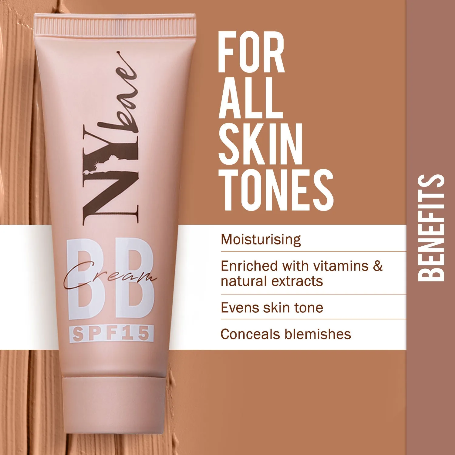 NY Bae BB Cream with SPF 15 - Hot Cocoa 07 (25 g) | Dusky Skin | Cool Undertone | Enriched with Vitamins | Covers Imperfections | UV Protection