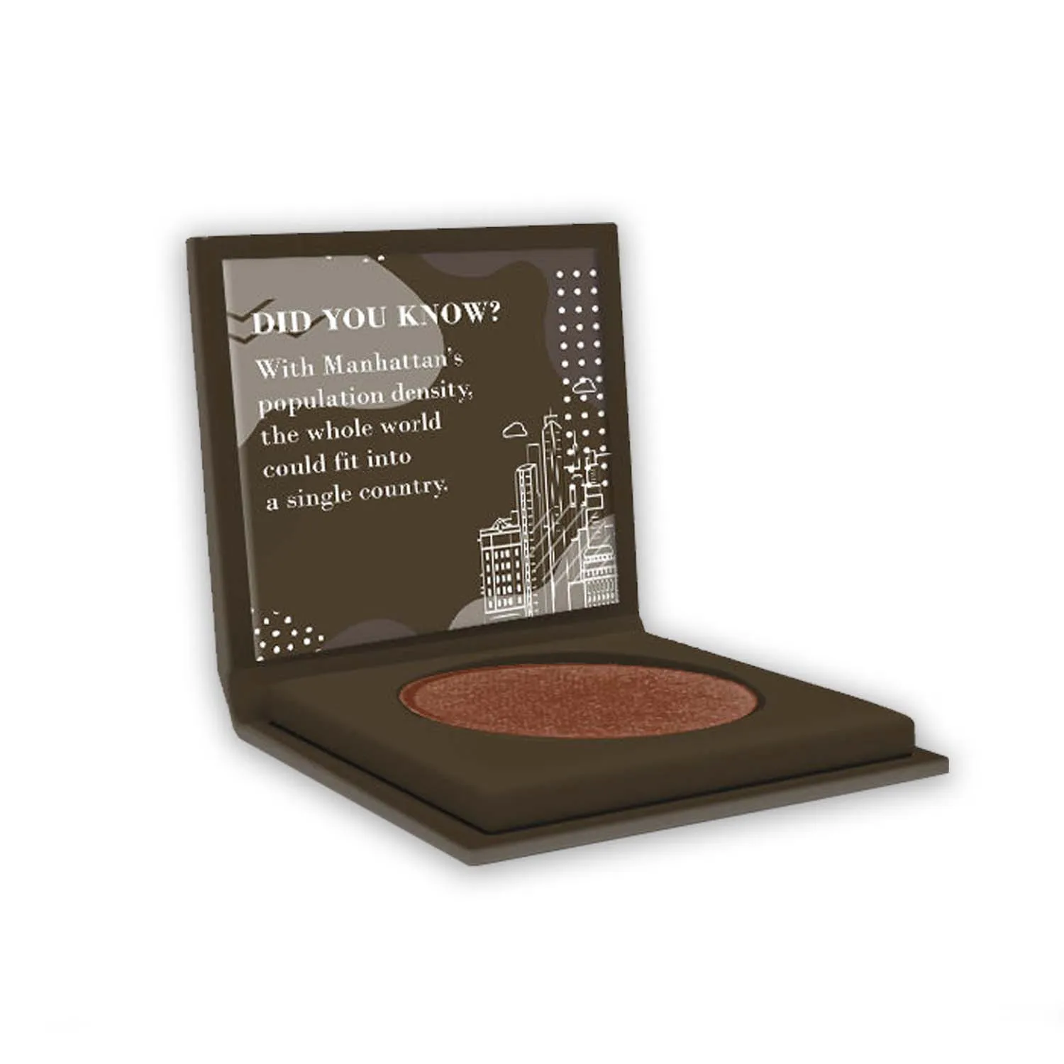 NY Bae Blinkin' Eyeshadow| Brown| Shimmer| Highly Pigmented- Manhattan 5 (1.2 g)