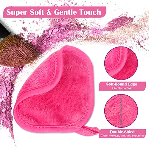 Orighty Makeup Remover Cloths, Makeup Removal Face Cleansing Cloth, Reusable Makeup Remover Pads Remove Instantly Dirt with Just Water, 5 x 5 in