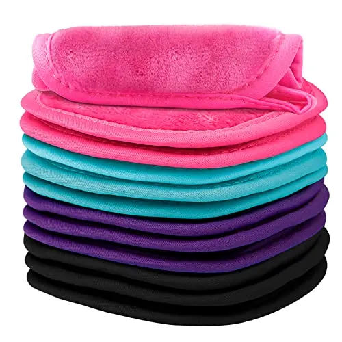 Orighty Makeup Remover Cloths, Makeup Removal Face Cleansing Cloth, Reusable Makeup Remover Pads Remove Instantly Dirt with Just Water, 5 x 5 in