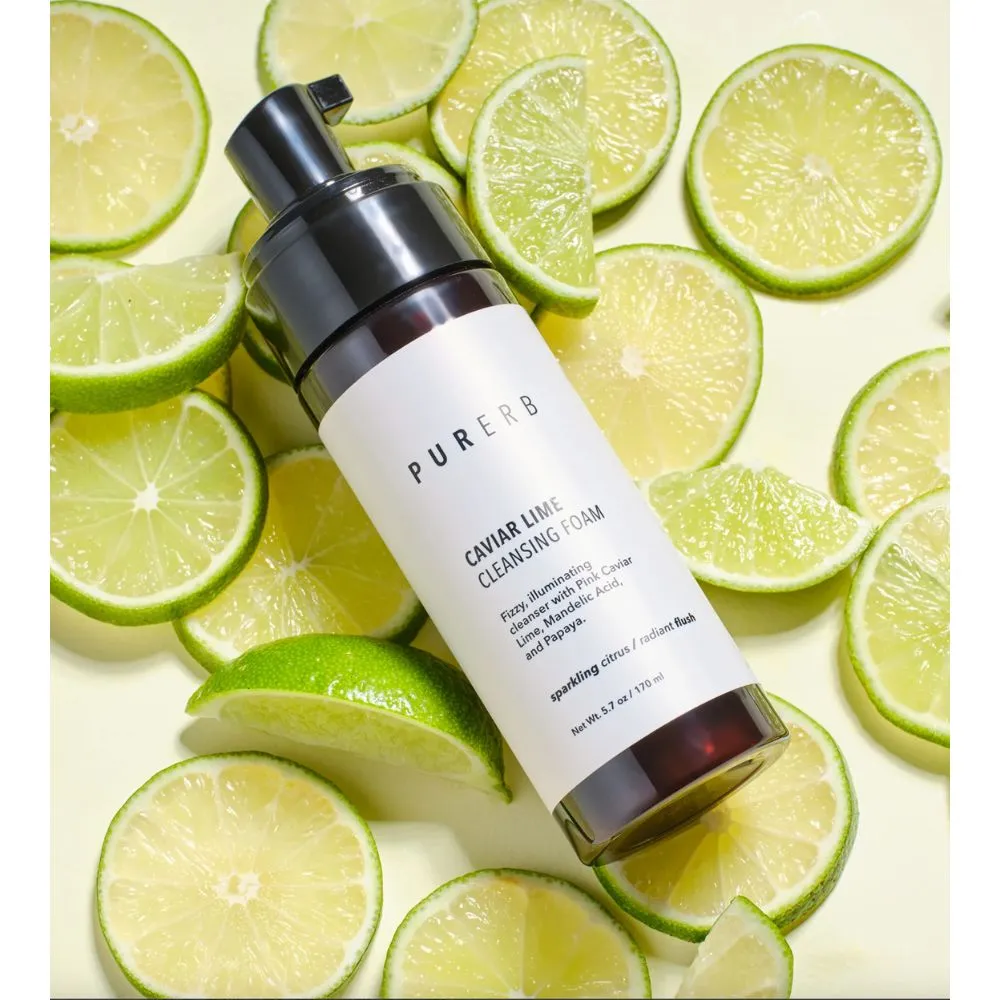 PurErb Cavliar Lime Cleansing Foam