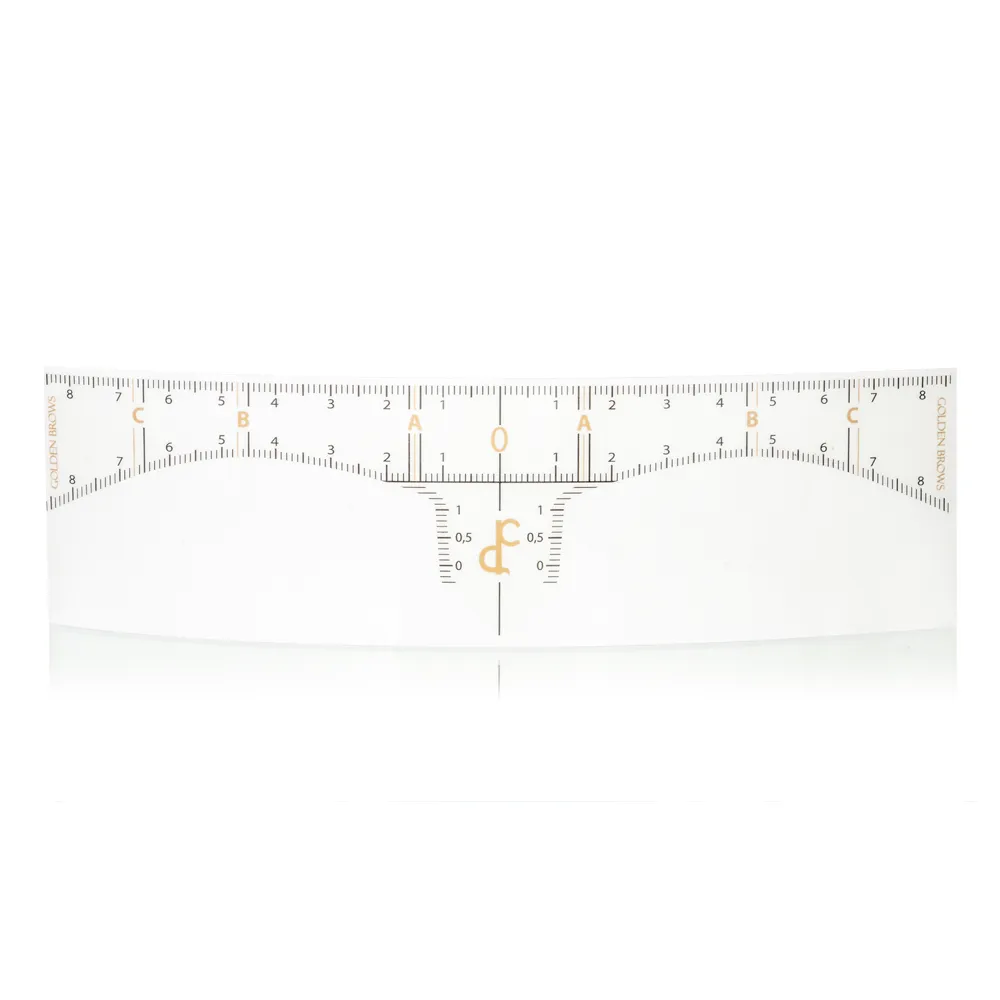 "Golden Brows" Eyebrow Ruler (Roll of 50)