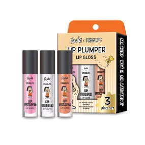 RUDE Peanuts Lip Plumper Gloss - 3 piece set