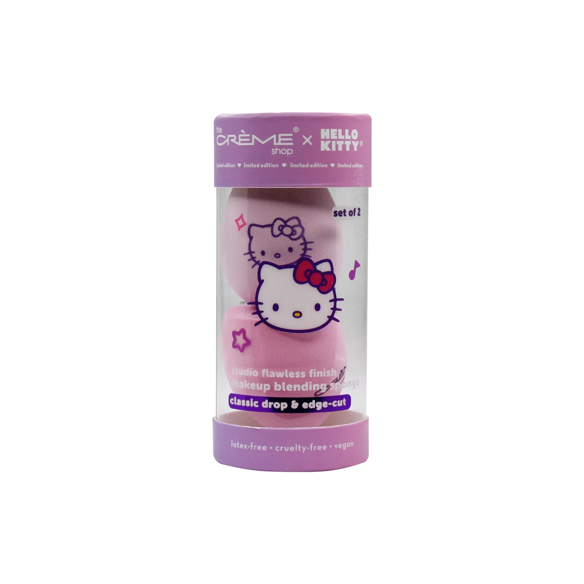 The Crème Shop x Hello Kitty (Purple) Edge Cut Blending Sponge Duo