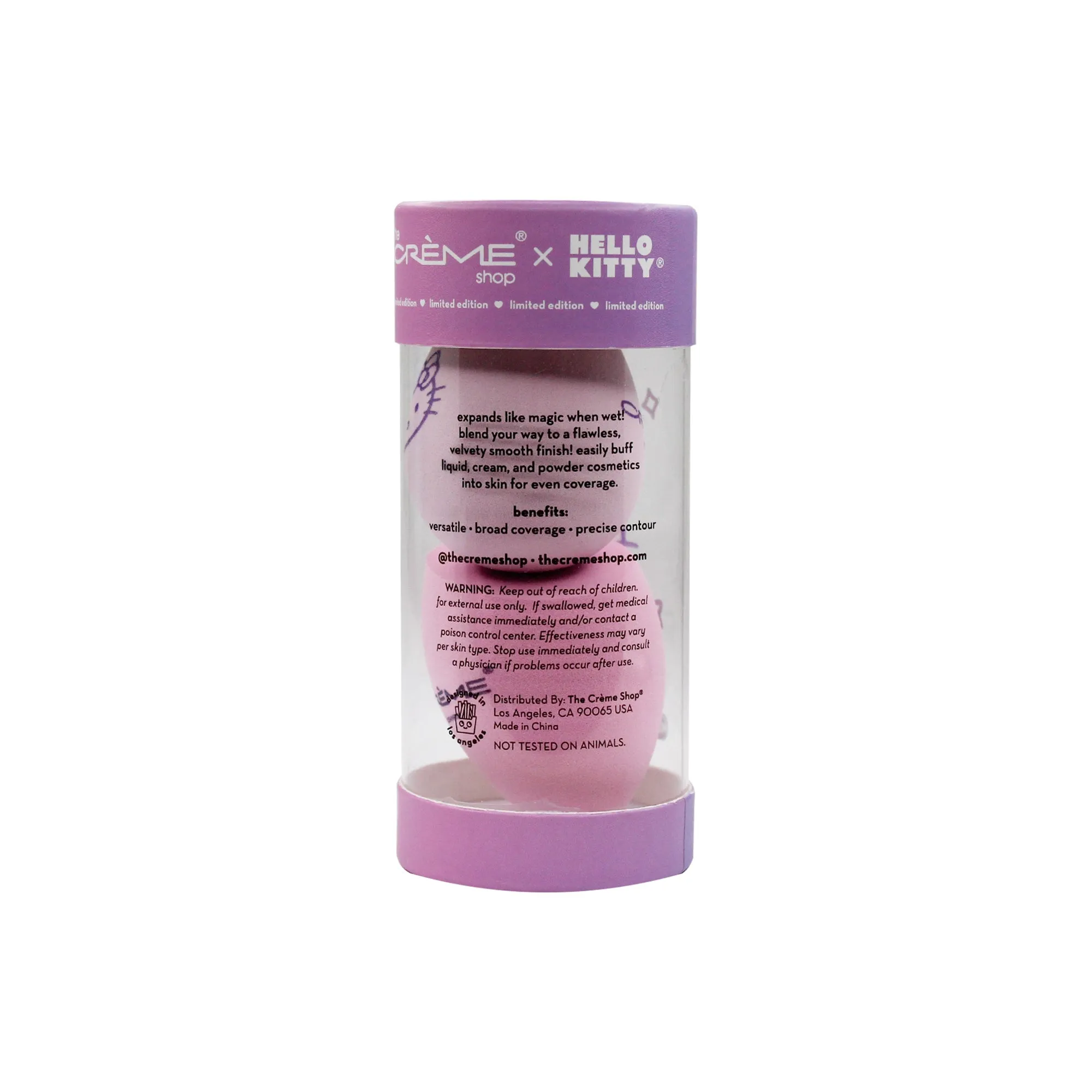 The Crème Shop x Hello Kitty (Purple) Edge Cut Blending Sponge Duo